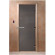 Стеклянная дверь для бани графит 1900х700 (DoorWood) в Краснодаре