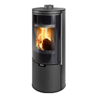 Печь-камин Toledo, черная(Thorma) до 180 м3