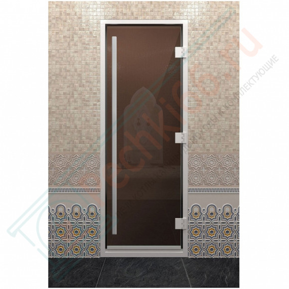 Стеклянная дверь DoorWood «Хамам Престиж Бронза» 200х80 см в Краснодаре
