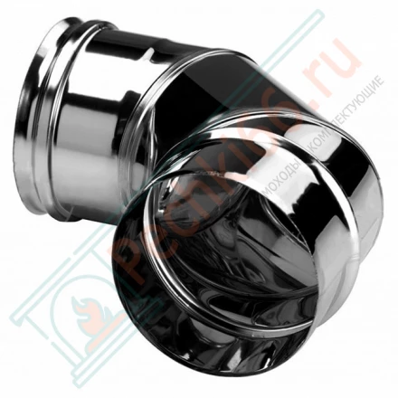 Отвод одностенный 90° (AISI-310S/0,8мм) d-130 (Вулкан)