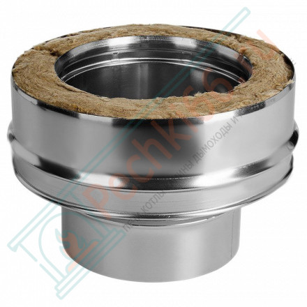 Переход моно-термо (НЕРЖ-321/0,8-НЕРЖ-439/0,5) d-120/200 (Дымок-Lux)