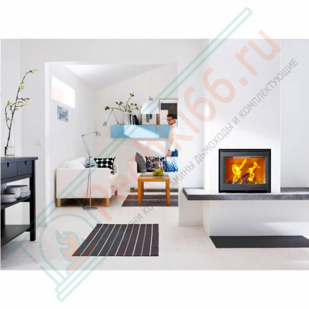 Чугунная топка i5 панорамное стекло, цвет серый (Contura)