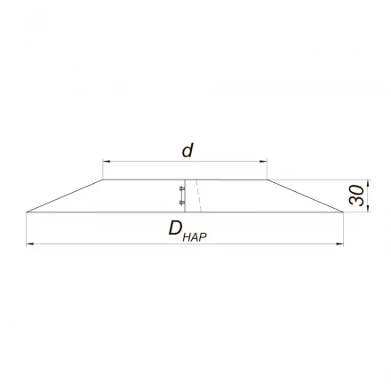 Накладка декоративная V50R (AISI-304/0,5) d-200/300 (Вулкан)