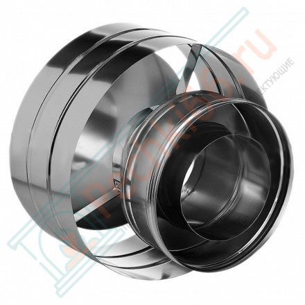 Дефлектор на трубу с изол (НЕРЖ-321/0,5-НЕРЖ-439/0,5) d-300/380 (Дымок-Lux)