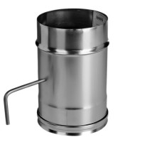 Задвижка без изол (НЕРЖ-321/0,8) d-115 (Дымок-Lux) Задвижка без изол (НЕРЖ-321/0,8) d-115 (Дымок-Lux)