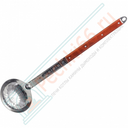 Половник для казана большой (25-225 л.) с деревянной ручкой 64 см