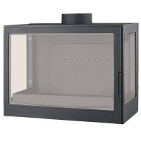 Чугунная топка LCI 007 GFLR Flat top, два боковых стекла (Liseo Castiron) 14 кВт