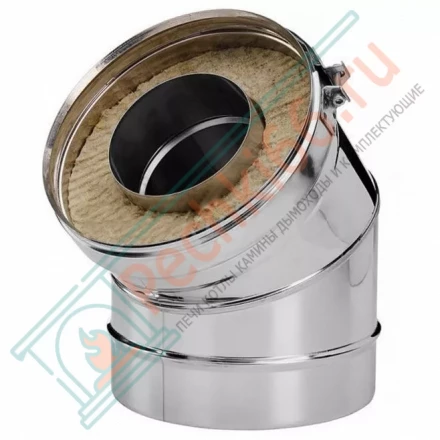 Отвод 30° V50R с изол (AISI-321/0,8-ОЦИНК-RAL/0,5) d-150/250 (Вулкан)