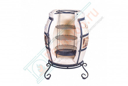 Этажерка четырёхъярусная, диаметр 280 мм (ТехноКерамика)