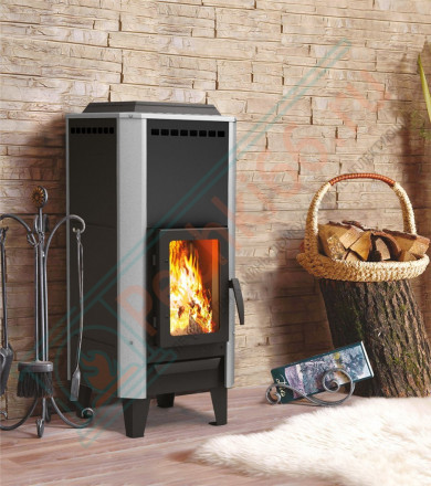 Отопительная печь Вертикаль металлика (Теплодар) до 120 м3