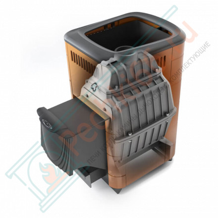 Чугунная печь для бани Тунгуска Cast Витра ТО антрацит (T.M.F)