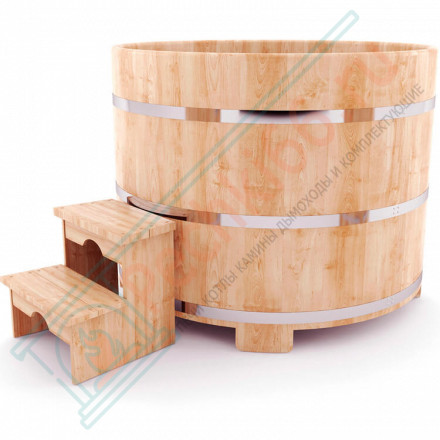 Купель кедровая круглая 120х120х120 (НКЗ)