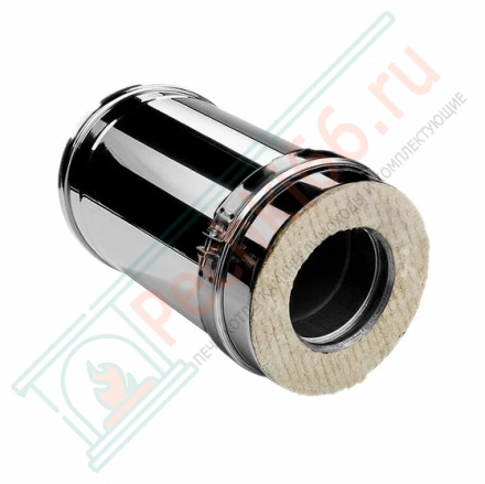 Сэндвич труба V50R с изол L=250 (AISI-310S/0,8-AISI-304/0,5) d-120/220 (Вулкан-Cerablanket)