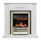 Каминокомплект Lumsden - Белый дуб с электроочагом Cavendish