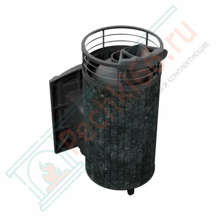 Печь банная Атмосфера XL, пироксенит ламель+сетка с газовой горелкой 24 кВт (ProMetall) 26м3