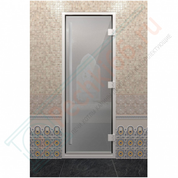 Стеклянная дверь DoorWood «Хамам Престиж Сатин» 2000х900 мм в Краснодаре