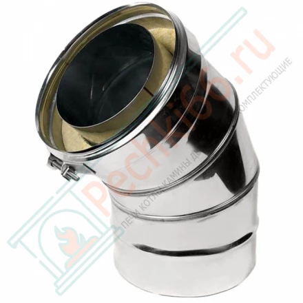 Сэндвич-отвод 30° (AISI-316L/0,8-AISI-304/0,5) d-130/230 (Craft-HF-50)