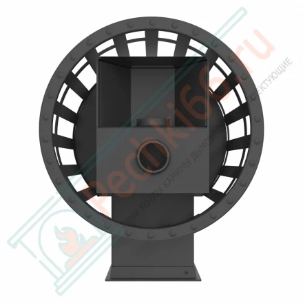 Печь для бани Викинг 15 Д-2, каминная дверца (Березка) до 16 м3