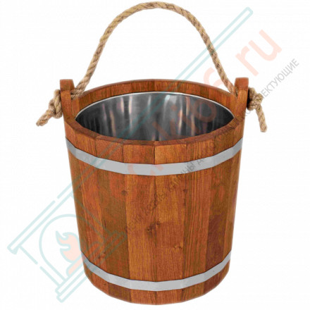 Запарник 12л. с нержавеющей вставкой, ДУБ (Woodson)