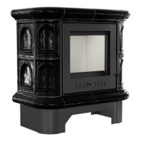 Изразцовая печь-камин WK440, черная (Kratki)
