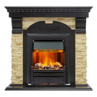 Электрокаминокомплект Dublin - Венге / Сланец с очагом Brookline Black