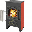 Печь-камин ПК-01-205, с плитой, Т/О, красный (Везувий) Печь-камин ПК-01-205, с плитой, Т/О, красный (Везувий)