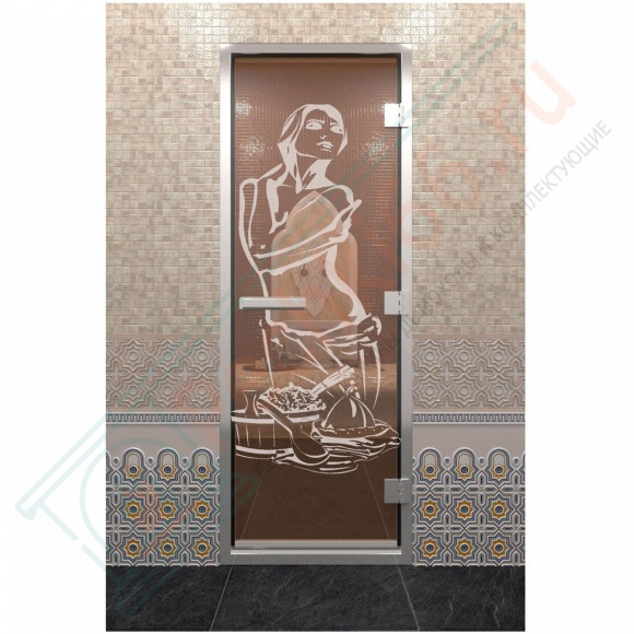 Стеклянная дверь DoorWood «Хамам Искушение Бронза» 2000х800 (по коробке) в Краснодаре