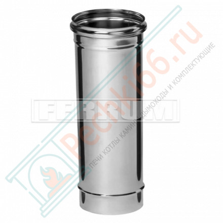Дымоход L=0,5м (НЕРЖ-430/0,8) d-180 (Ferrum HF)