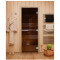 Дверь для бани и сауны Эталон, бронза 10мм, 190х70 см (по коробке) (DoorWood)