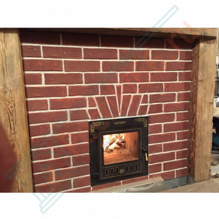 Плитка прямая Рваный камень Макси (0.6 м2 в коробке) (Терракот)