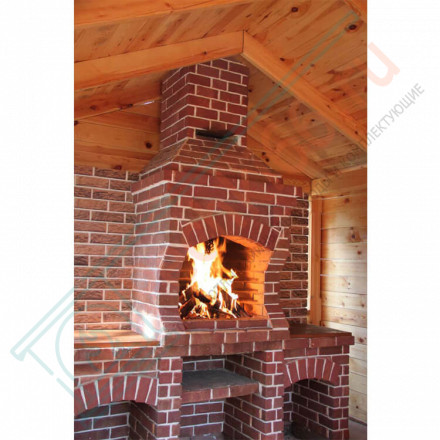 Плитка прямая Рваный камень Мини (0.84 м2 в коробке) (Терракот)