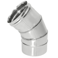 Отвод моно 45° ОМ-Р (304-0.8) d-115 (ТиС Стандарт)