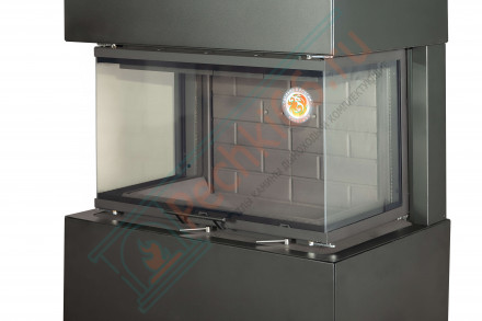 Камин Родос 800 графит черный шамот (ЭкоКамин)