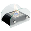 Биокамин настольный мост M, чёрный (LuxFire)