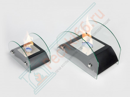 Биокамин настольный мост M, чёрный (LuxFire)