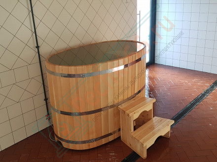 Купель кедровая овальная 120х200х120 (НКЗ)