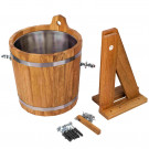 Обливное устройство 12л. с нержавеющей вставкой, Дуб (Woodson) Обливное устройство 12л. с нержавеющей вставкой, Дуб (Woodson)