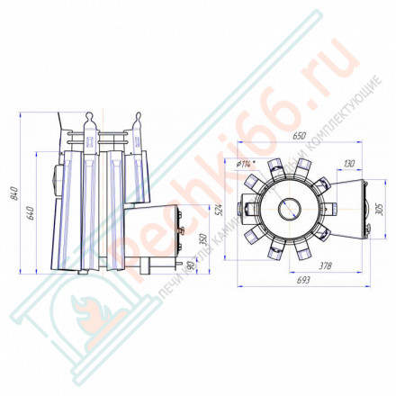 Банная печь Фредерика стронг (Добросталь)