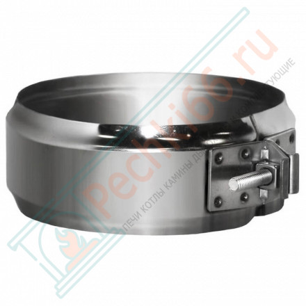 Хомут соединительный на трубу без изол (AISI-304/0,5мм) d-120 (Вулкан)