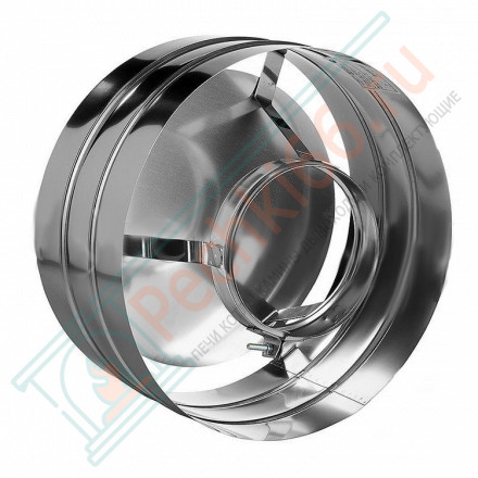 Зонт с ветрозащитой без изол (НЕРЖ-321/0,5) d-180 (Дымок-Lux)