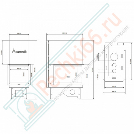Каминная топка Crystal 3D 50/70 (A.caminetti)