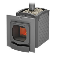 Чугунная банная печь Былина 24 Ч Панорама (Теплодар)