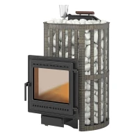 Чугунная печь для бани Ураган Ковка 28 (505) (Везувий) до 30 м3