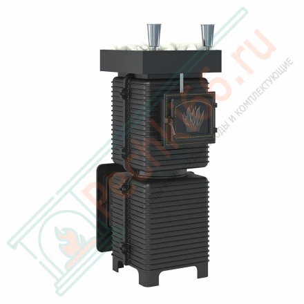 Печь для бани по-серому "Легкий пар Профи" под обкладку, без выноса (Everest)