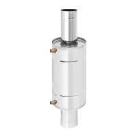 Теплообменник на трубе (НЕРЖ-439/0,8мм) 12 л, d-115 (Россия)