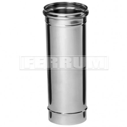 Дымоход L=0,5м (НЕРЖ-430/0,5) d-150 (Ferrum GS)