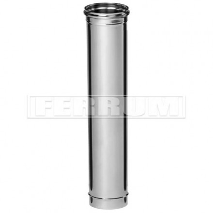 Дымоход L=1м (НЕРЖ-430/0,5) d-150 (Ferrum GS)