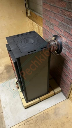 Печь-камин Мета-Бел Нарва 7 АОТ-7,0 с плитой (монтаж 04.2022)