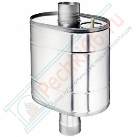 Натрубный бак для воды (НЕРЖ-439/0,8мм) 50 л, d-115 (УМК)