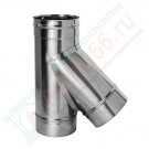 Тройник 45° без изол (НЕРЖ-321/0,5) d-130 (Дымок-Lux) Тройник 45° без изол (НЕРЖ-321/0,5) d-130 (Дымок-Lux)